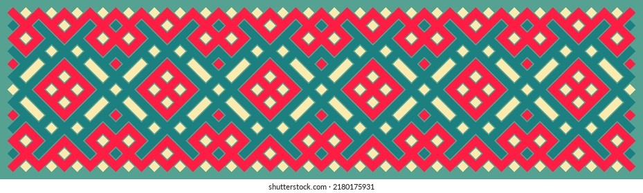 Multicolor truchet tiling connections illustration