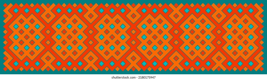 Multicolor truchet tiling connections illustration