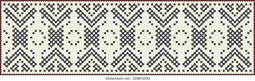 Multicolor truchet tiling connections illustration