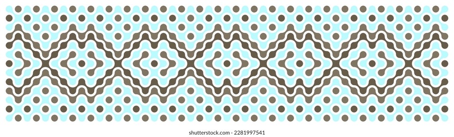 Multicolor truchet tiling connections illustration