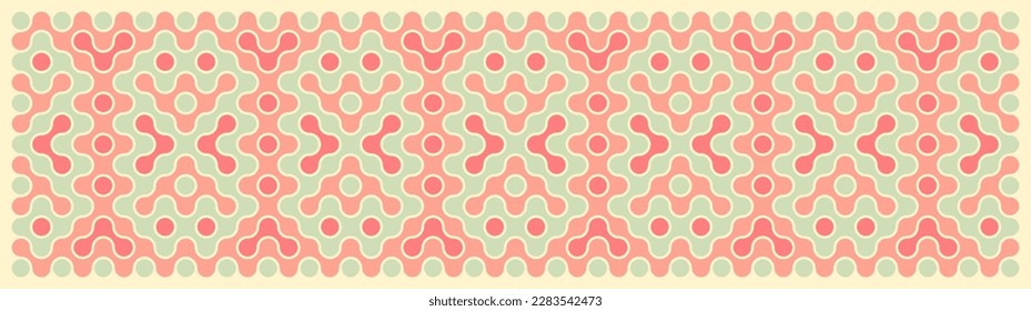 Multicolor truchet tiling connections illustration