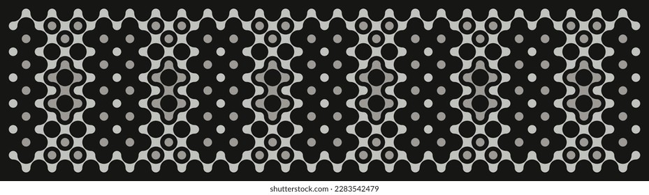 Multicolor truchet tiling connections illustration