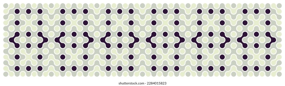 Multicolor truchet tiling connections illustration