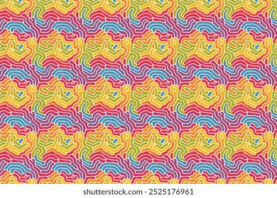 Multicolor turing chemical reaction diffusion seamless pattern