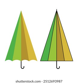 Multicolor umbrella icon. Umbrella vector icon. umbrella sign icon. design eps 10