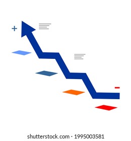 multi-color upgrade graphic vector image