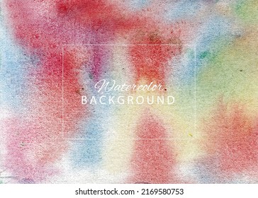 Fondo vectorial multicolor en estilo acuarela