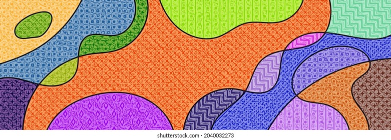 Banner vectorial multicolor, fondo festivo