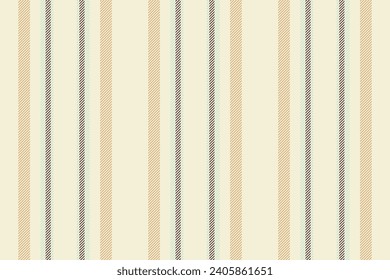 Multicolor vector fabric stripe, poster background texture lines. December vertical seamless pattern textile in beige and orange colors.