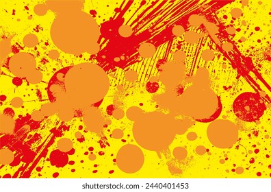 Multicolor vector grunge background of spots, blots, streaks of paint. Texture for a backdrop or to create your own design