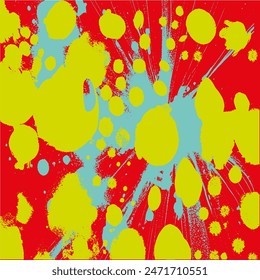 Multicolor vector grunge background of spots, blots, streaks of paint. Texture for a backdrop or to create your own design