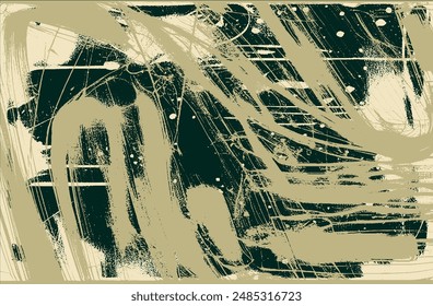 Arrière-plan grunge à Image vectorielle multicolore, taches, taches, traces de peinture. Texture pour fond d'écran ou pour créer votre propre conception