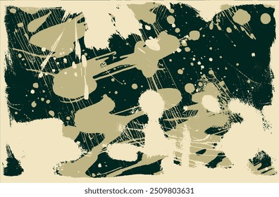 Multicolor vector grunge background of spots, blots, streaks of paint. Texture for a backdrop or to create your own design