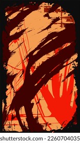 Multicolor vector grunge background. Vertically positioned abstract texture