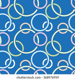 Multicolor vector pattern with circles