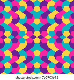 multicolor vector seamless pattern with abstract weird shapes. geometric art print. fashion 80s-90s. memphis style design. Wallpaper, cloth design, fabric, textile, etc.