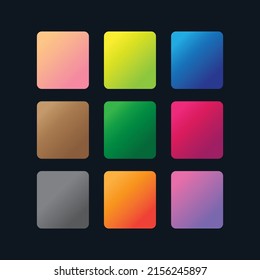 Multicolor Very Famous Gradients Template
