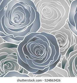 Multicolor vintage vector floral seamless pattern.