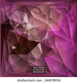 Multicolor ( Violet, Black, Purple ) Design Templates. Geometric Triangular Abstract Modern Vector Background. 