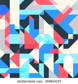 Multicolor, Vivid Abstract Geometric Background
