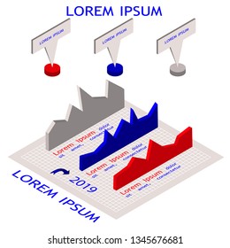 Multicolor volumetric isometric graph