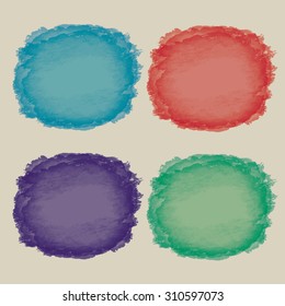 multicolor water color hand painted backgrounds on the beige vintage background
