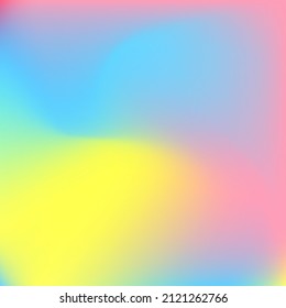 Multicolor Water Yellow Dynamic Fluid Gradient Backdrop. Wavy Blue Blurred Liquid Design Pic. Pastel Pink Rainbow Green Purple Swirl Gradient Mesh. Happy Color Light Neon Curve Wallpaper.