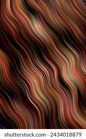 Multicolor wave lines abstract background. Vector illustration.