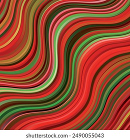 Multicolor wave lines abstract background. Vector illustration.