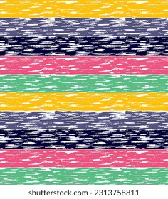 Multicolor worn horizontal lines,watercolor brush paint pattern