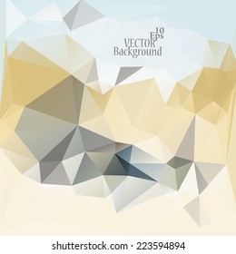 Multicolor ( Yellow, Gray, White ) Design Templates. Geometric Triangular Abstract Modern Vector Background. 