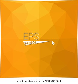 multicolor  yellow orange geometric rumpled triangular low poly style gradient illustration graphic background. Vector polygonal design for your business.