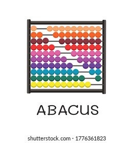 
mehrfarbiger Abacus auf weißem Lack