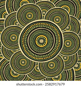 Multicolored aboriginal art vector. aboriginal art.