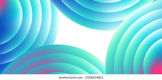 Multicolored abstract background design. Fluid gradient circle shapes composition. Futuristic design landing page, cover, banner, ads, social media, presentation concept.