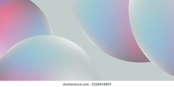 Multicolored abstract background design. Fluid gradient circle shapes composition. Futuristic design landing page, cover, banner, ads, social media, presentation concept.