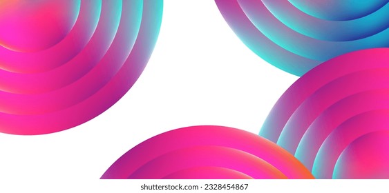 Multicolored abstract background design. Fluid gradient circle shapes composition. Futuristic design landing page, cover, banner, ads, social media, presentation concept.