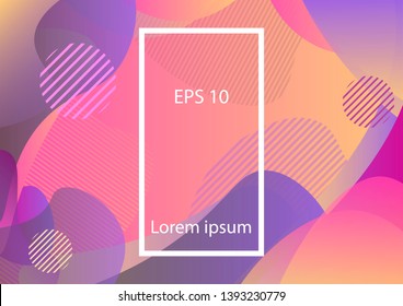Multicolored abstract background. Fashionable color form palette. Eps10 vector. - Vector graphics