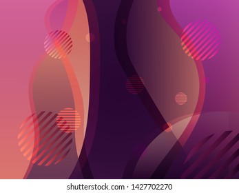 Multicolored abstract background. Fashionable color form palette. Eps10 vector. - Vector graphics