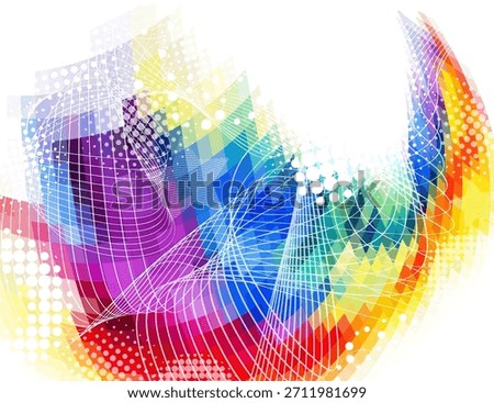 Multicolored abstract background. Hand drawn. Not AI, minimalist backgrounds.