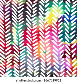 Un fondo abstracto multicolor. Medios mixtos. Choque de arcoiris. Vector ilustrado