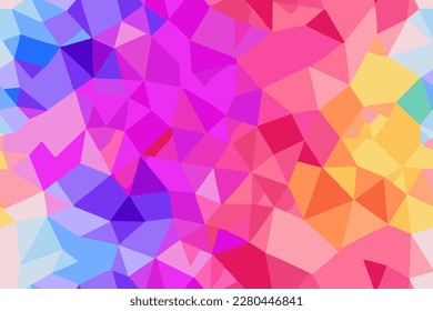 Multicolored abstract background from polygons. Seamless pattern. Vector illustration.