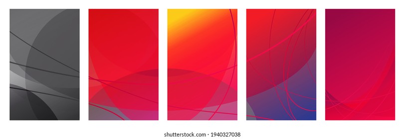 Multicolored abstract background for stories consisting of circles and lines, social networks. Vector Illustration. EPS10