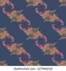 Multicolored abstract background weave seamless pattern.