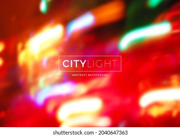 Multicolored abstract blurred background with neon light. Vector illustration.