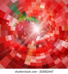 Multicolored abstract circle mosaic vector background 