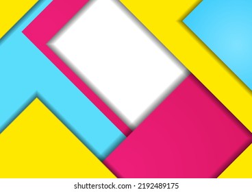 Multicolored abstract corporate material background. Geometric vector design