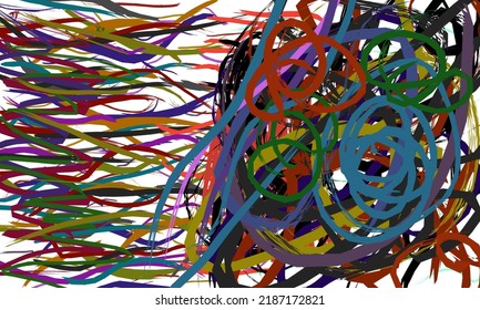 Multicolored abstract creative art for background, wall decoration, abstract digital painting, cool wallpaper