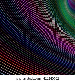 Multicolored abstract curved stripes background design