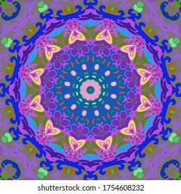 Multicolored abstract design element. Beautiful kaleidoscopic texture for design. 
